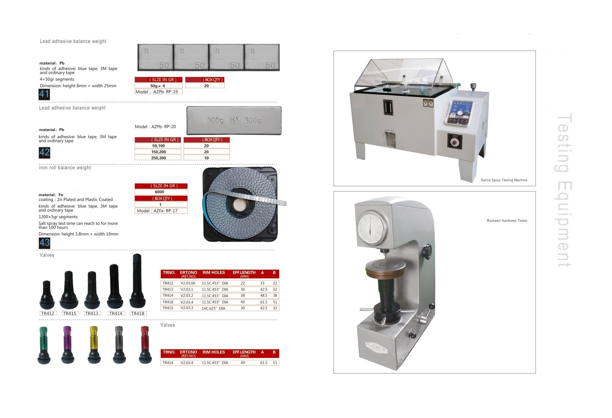 Wheel Weights  41-43